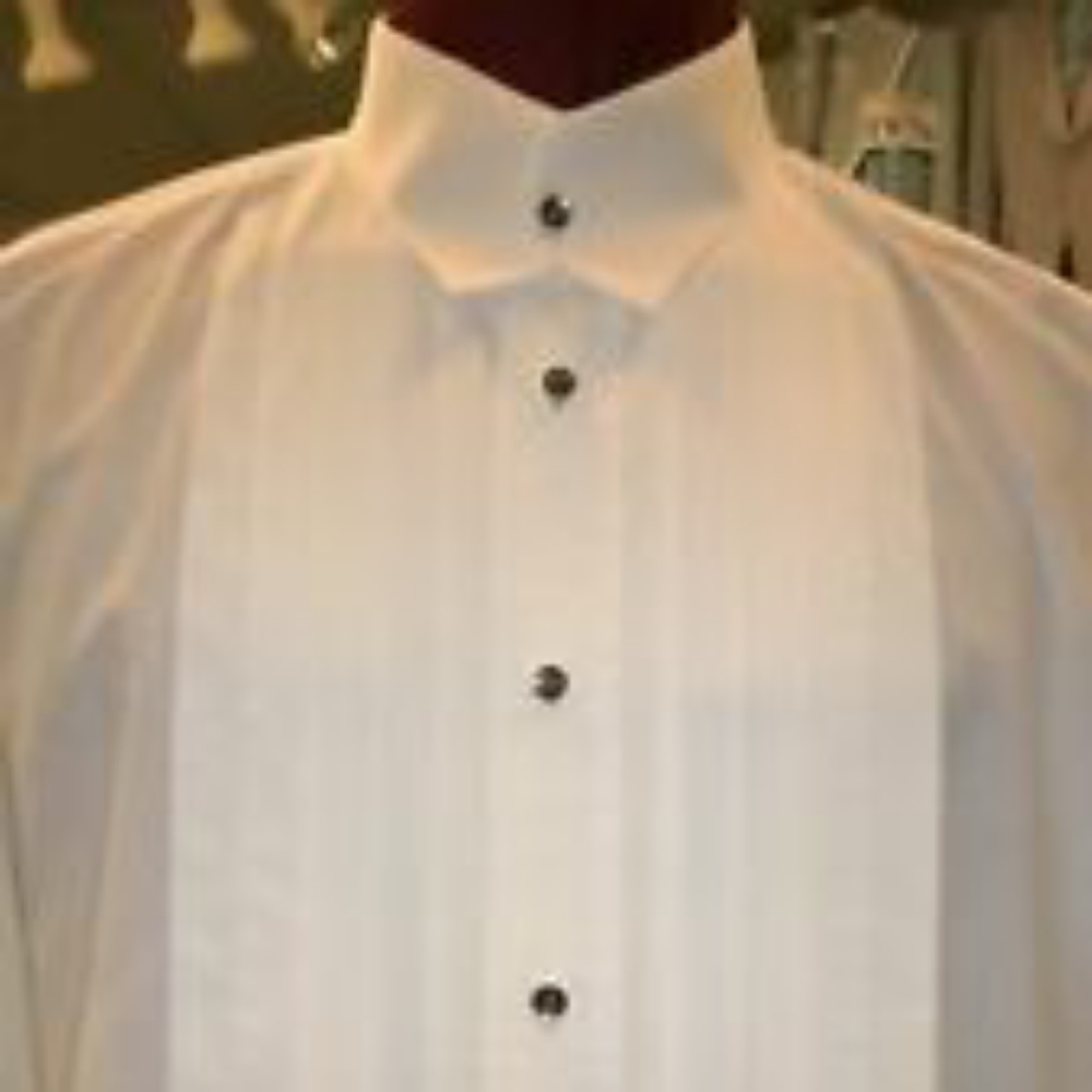 ISO Perry Ellis "crosswick collar" tuxedo shirt